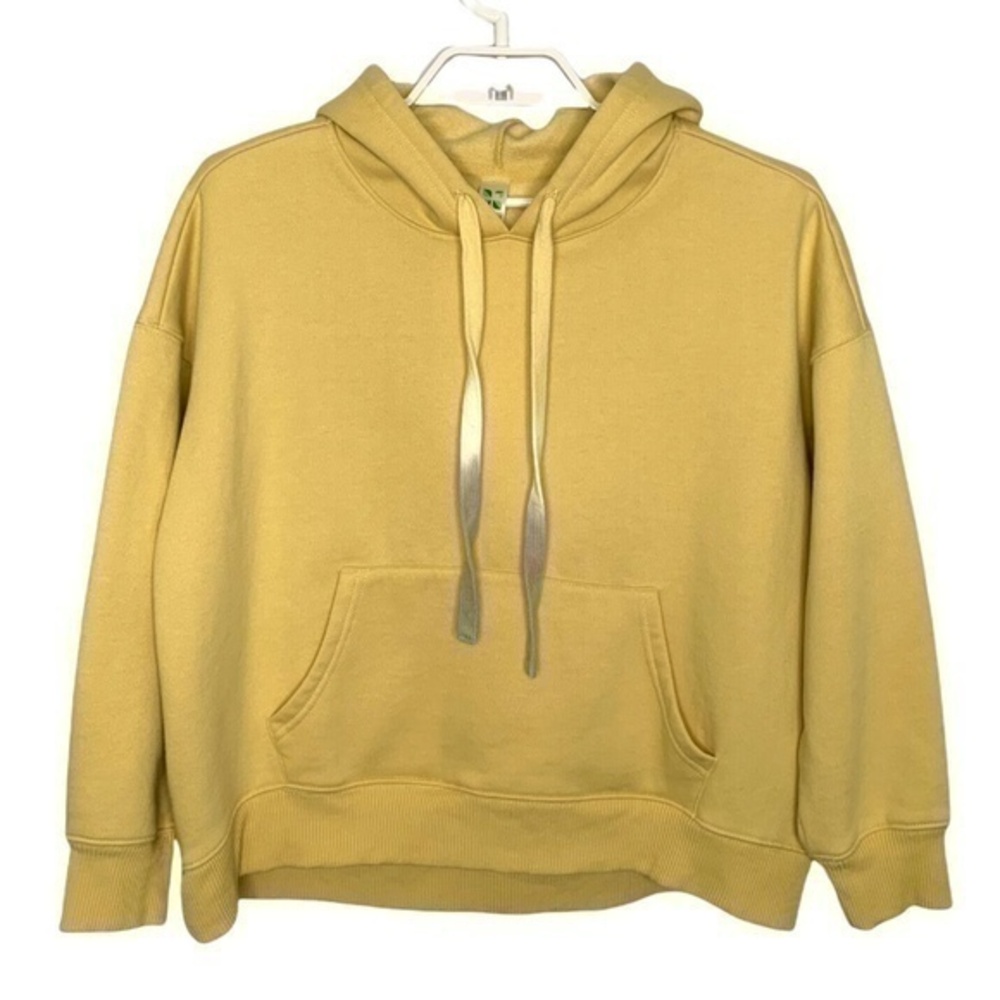 Green Tea Womens Gold Hoodie Size Small